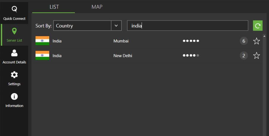 IPVanish Auto-Connected India VPN